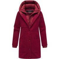 Eleganter Wintermantel mit Wollmischung und Kapuze