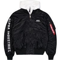 Bomberjacke mit abnehmbarer Kapuze