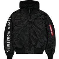 Bomberjacke mit abnehmbarer Kapuze