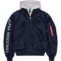 Bomberjacke mit abnehmbarer Kapuze