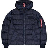 Kapuzen-Puffer Winterjacke Faux Down