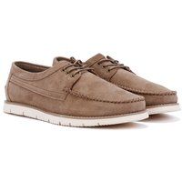 Ben Sherman Soho Herrenschuhe Aus Wildleder In Grau Mit Schnürung