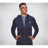 Skechers Performance Skech-Knits Ultra Go Lite Vollpolyester Herren Blau Kapuzenpullover