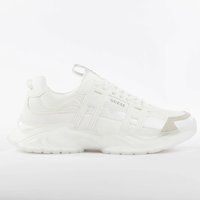 Klobige weiße Mode-Sneakers aus Synthetik