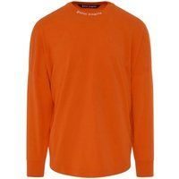 Palm Angels - "Classic" T-Shirt für Herren, Logo, Langärmlig (Orange)