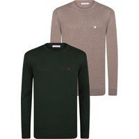Klassisches Strickpullover-Pack mit Rundhalsausschnitt