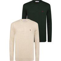 Klassisches Strickpullover-Pack mit Rundhalsausschnitt