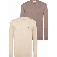 Klassisches Strickpullover-Pack mit Rundhalsausschnitt