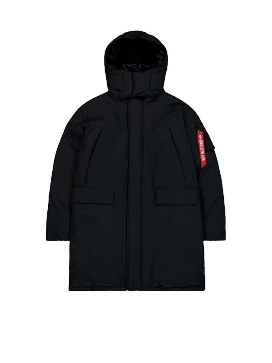 Isolierter Military Parka Jacke mit Kapuze