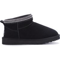Geflochtene Stiefeletten mit Schafwolle