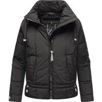 Kurze Damen-Pufferjacke mit Stehkragen