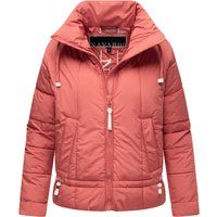 Kurze Damen-Pufferjacke mit Stehkragen
