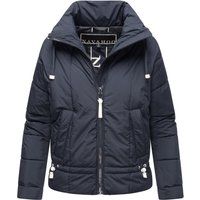 Kurze Damen-Pufferjacke mit Stehkragen