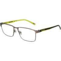 Rechteckige Metall-Vollrandbrille