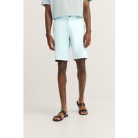 Lässige Baumwoll-Twill Bermuda Shorts