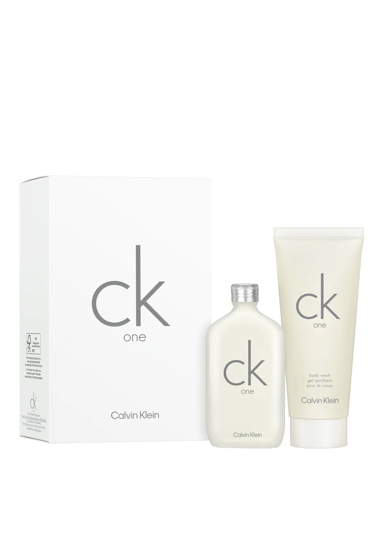 Calvin Klein Ck One, Duftset (1x CK One Eau de Toilette 50 ml, 1x Duschgel 100 ml), Unisex, aromatisch