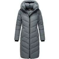 Damen Langer Gesteppter Wintermantel