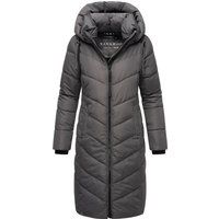 Damen Langer Gesteppter Wintermantel