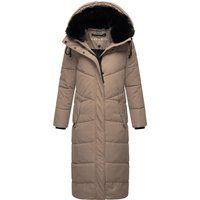 Damen Langer Gesteppter Wintermantel
