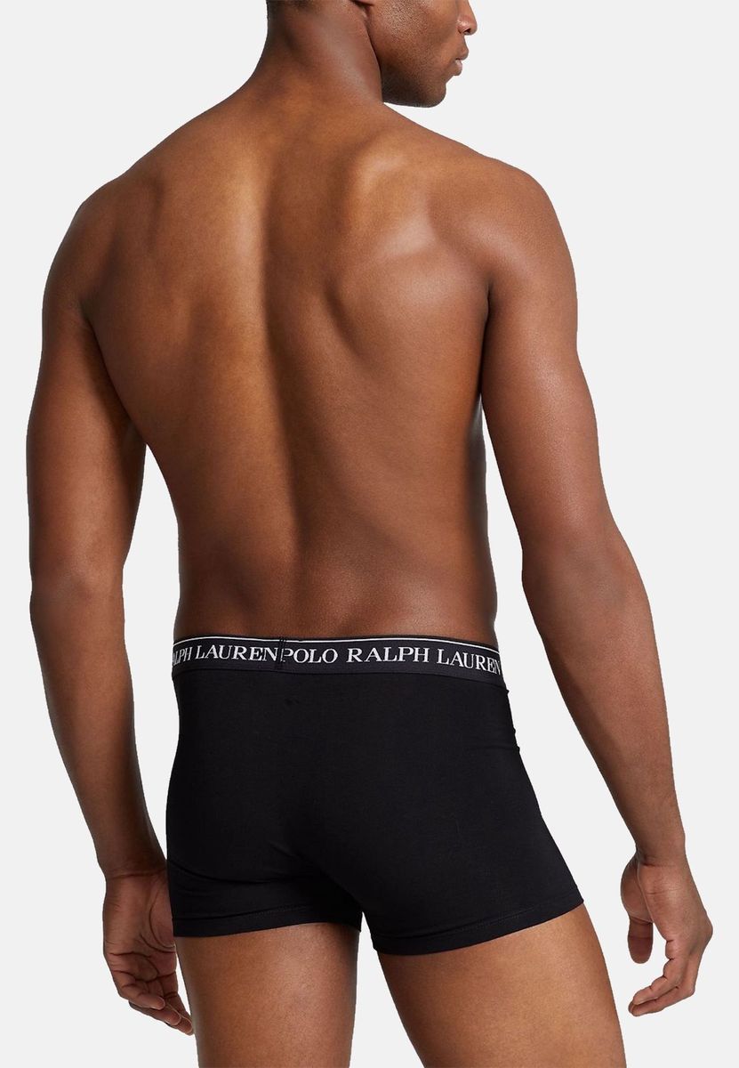 Herren schwarze Boxershorts mit Logo-Bund