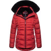 Warme gesteppte Winterjacke mit Kunstpelz