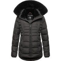Warme gesteppte Winterjacke mit Kunstpelz