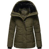Gesteppte Damen Jacke mit Kunstfellbesatz
