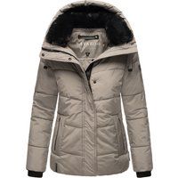 Gesteppte Damen Jacke mit Kunstfellbesatz