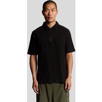 Modernes Poloshirt mit halbem Reißverschluss