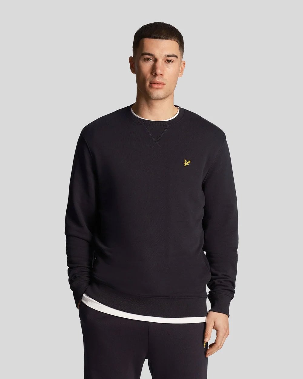 Klassisches Herren Sweatshirt mit Rundhalsausschnitt
