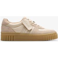 Retro-inspirierte Leder-Plateau-Sneakers