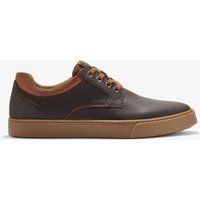 Braune Lederschnürschuhe Freizeitschuhe