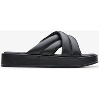Gepolsterte Plateau-Sandalen mit gekreuzten Riemen