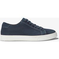 Marineblaue Wildleder-Schnürschuhe