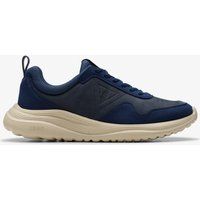 Marineblaues Nubuk Athleisure Schnür-Sneaker