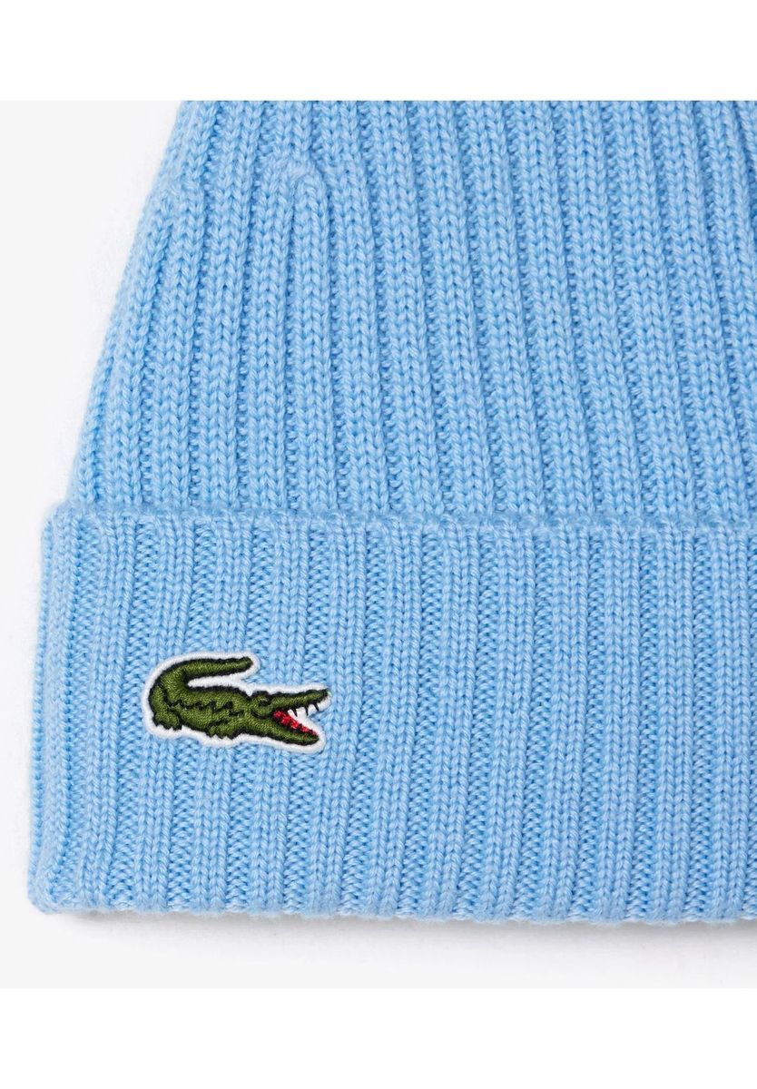 Gerippte Strickmütze aus Wolle