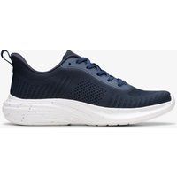 Marineblaue leichte Sport-Sneakers aus Strick