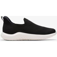 Schwarzer gestrickter Slipper-Sneaker