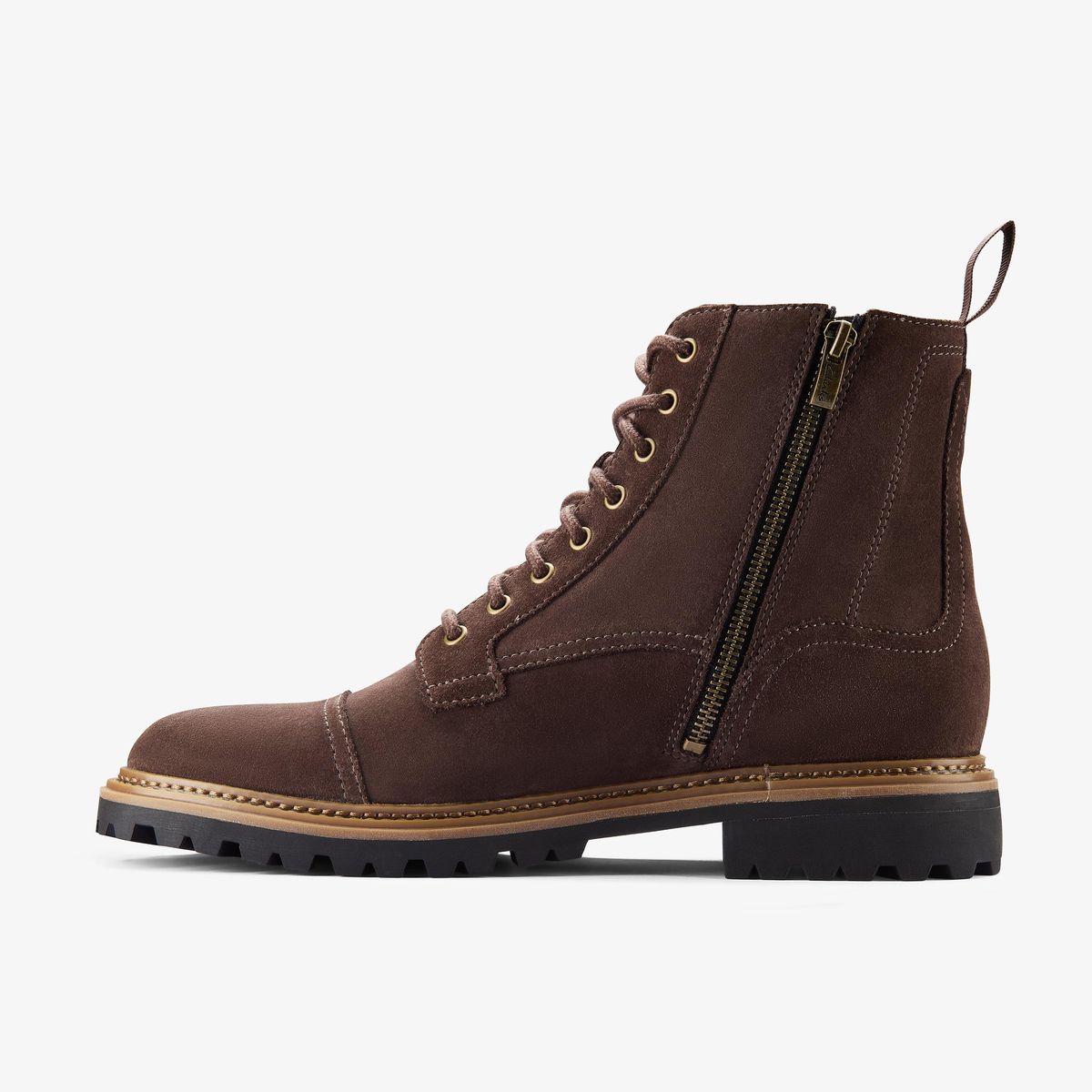 Schnürstiefel aus Wildleder