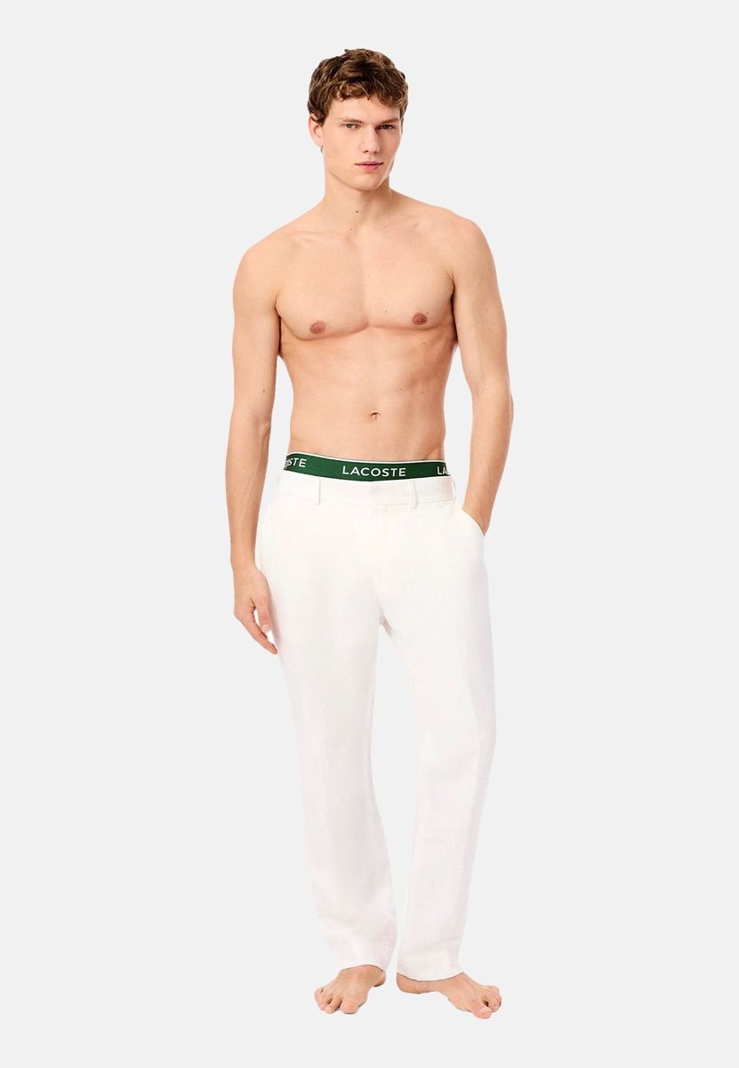 Herren Baumwoll-Boxershorts, 3er-Pack, weiß