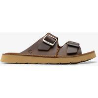 Herren Leder Schnalle Pantolette