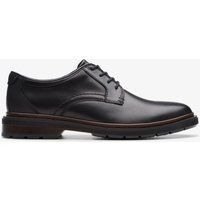 Schwarze Derby-Schnürschuhe aus Leder