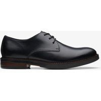 Klassischer Schwarzer Oxford-Lederschuh