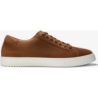 Braune Wildleder Low-Top Sneaker