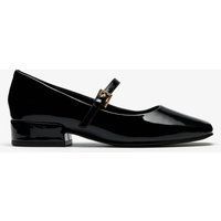 Schwarze Mary Jane Pumps aus Lackleder