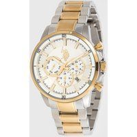 Elegante zweifarbige Chronographenuhr