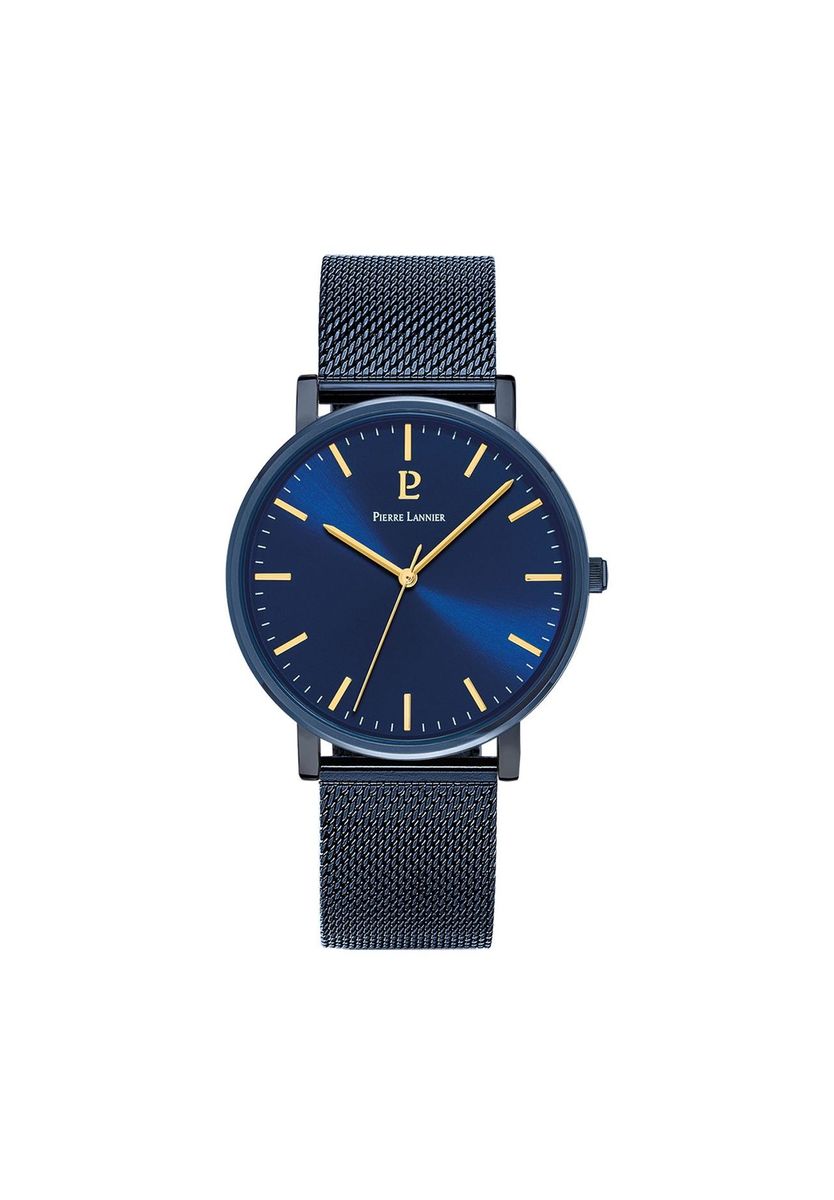 Minimalistische Marineblaue Mesh Armbanduhr