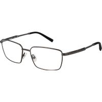 Rechteckige Metallbrille mit Vollrand