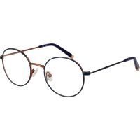 Runde Metallbrille mit Vollrand