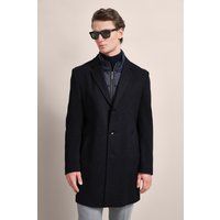 Eleganter Wollmantel mit Westeneinsatz